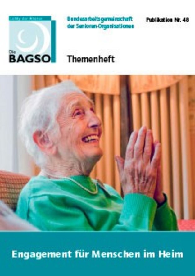 Titelseite zum Themenheft "Engagement für Menschen im Heim"