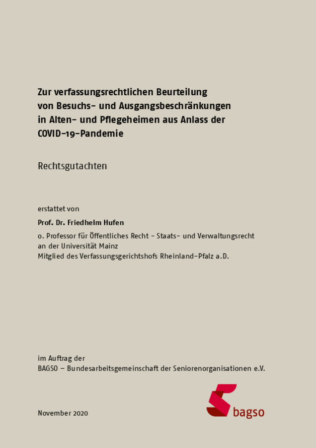 Rechtsgutachten_Besuchseinschränkungen in Pflegeheimen