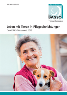BAGSO Themenheft Leben mit Tieren in Pflegeeinrichtungen