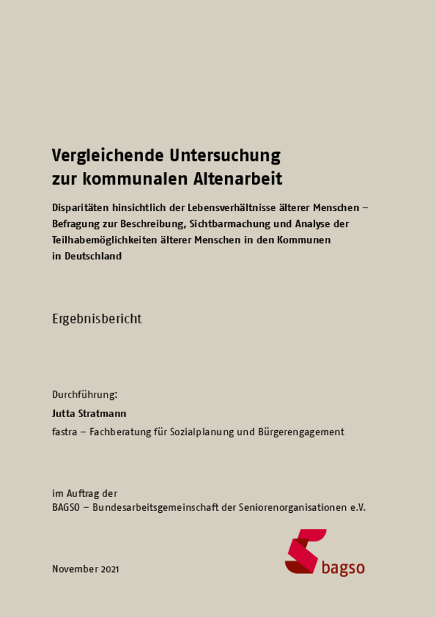 Studie: Vergleichende Untersuchung zur kommunalen Altenarbeit