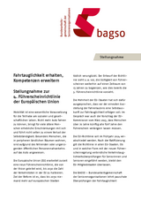 BAGSO-Stellungnahme_Fahrtauglichkeit erhalten, Kompetenzen erweitern