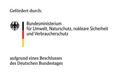 Förderlogo des Bundesministerium für Umwelt, Naturschutz, nukleare Sicherheit und Verbraucherschutz (BMUV)